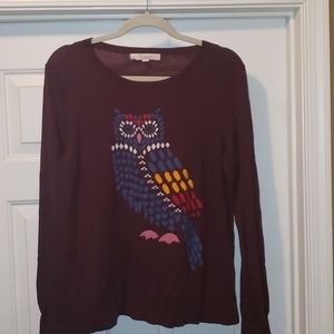 LOFT Owl Sweater